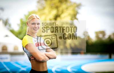 Fotoshooting mit Leichtathletin Lisa Mayer (Sprintteam Wetzlar); Mannheim, 20.08.2020